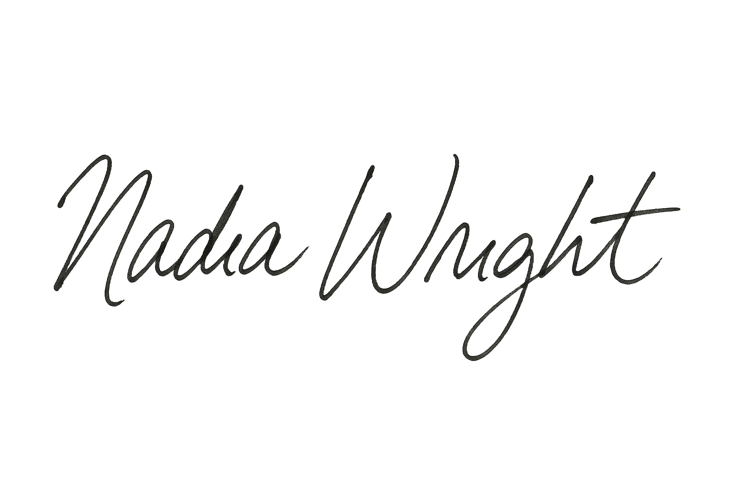 Nadia Wright signature